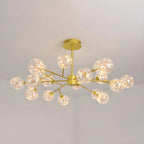 Lustre Sputnik moderne en forme de globe doré pour salon