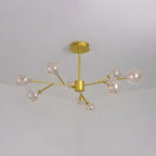 Lustre Sputnik moderne en forme de globe doré pour salon