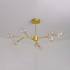 Lustre Sputnik moderne en forme de globe doré pour salon