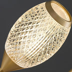Lustre Sputnik en laiton, globe, style moderne du milieu du siècle