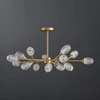 Lustre Sputnik en laiton, globe, style moderne du milieu du siècle