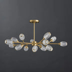 Lustre Sputnik en laiton, globe, style moderne du milieu du siècle