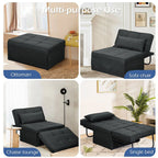 Canapé convertible Lit d'appoint Fauteuil-lit Canapé pliant Pouf Fauteuils inclinables pour le salon