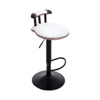 Tabourets de bar ronds en cuir de style industriel, réglables