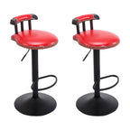 Tabourets de bar ronds en cuir de style industriel, réglables