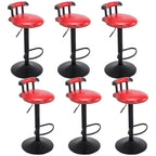 Tabourets de bar ronds en cuir de style industriel, réglables
