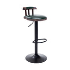 Tabourets de bar ronds en cuir de style industriel, réglables