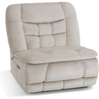 MCombo Fauteuil inclinable électrique sans accoudoirs surdimensionné à double moteur, inclinable Zeroarms parfait pour le salon en tissu PR607