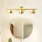 Applique murale moderne en laiton doré avec dôme pour salle de bain