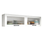 vaisselier mural en bois blanc pour cuisine