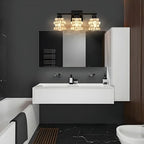 Applique murale moderne en cristal pour miroir de salle de bain