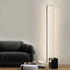 Lampadaire rectangulaire à LED avec variateur RGB pour salon