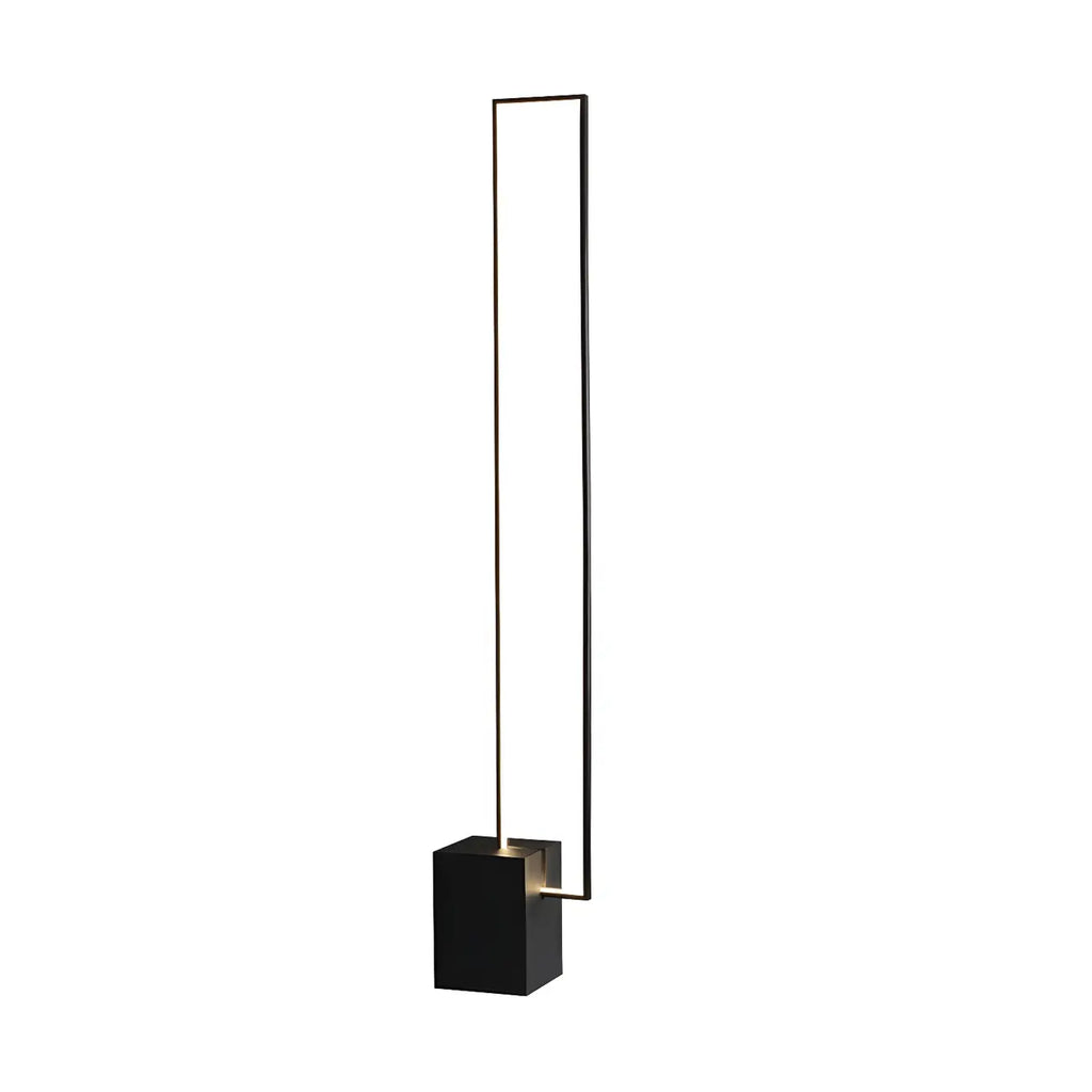 Lampadaire rectangulaire à LED avec variateur RGB pour salon