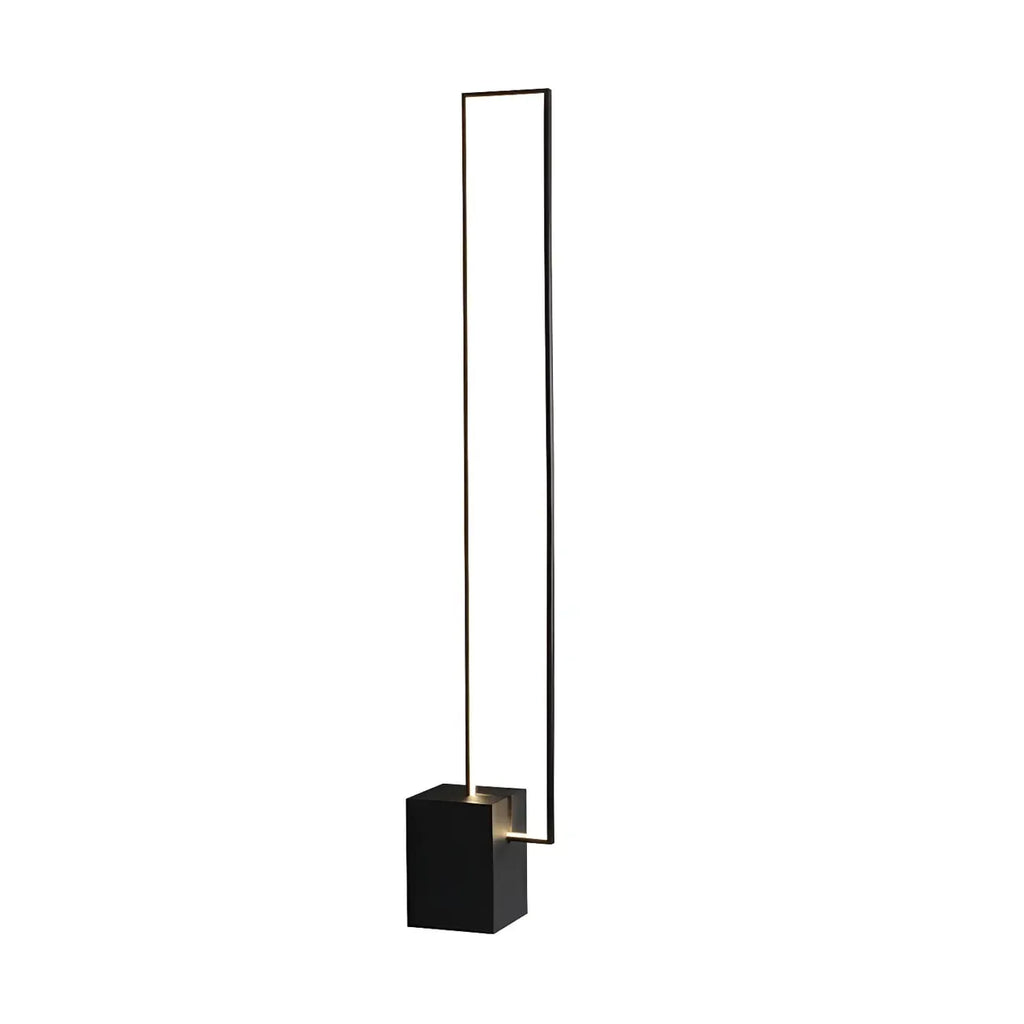 Lampadaire rectangulaire à LED avec variateur RGB pour salon