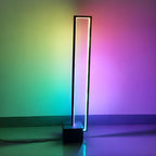 Lampadaire rectangulaire à LED avec variateur RGB pour salon
