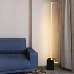 Lampadaire rectangulaire à LED avec variateur RGB pour salon