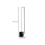 Lampadaire rectangulaire à LED avec variateur RGB pour salon