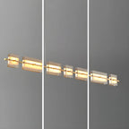 Suspension rectangulaire moderne et épurée en verre