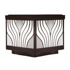 Lampes solaires d'extérieur étanches à rayures noires