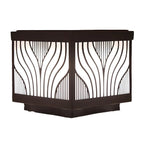 Lampes solaires d'extérieur étanches à rayures noires
