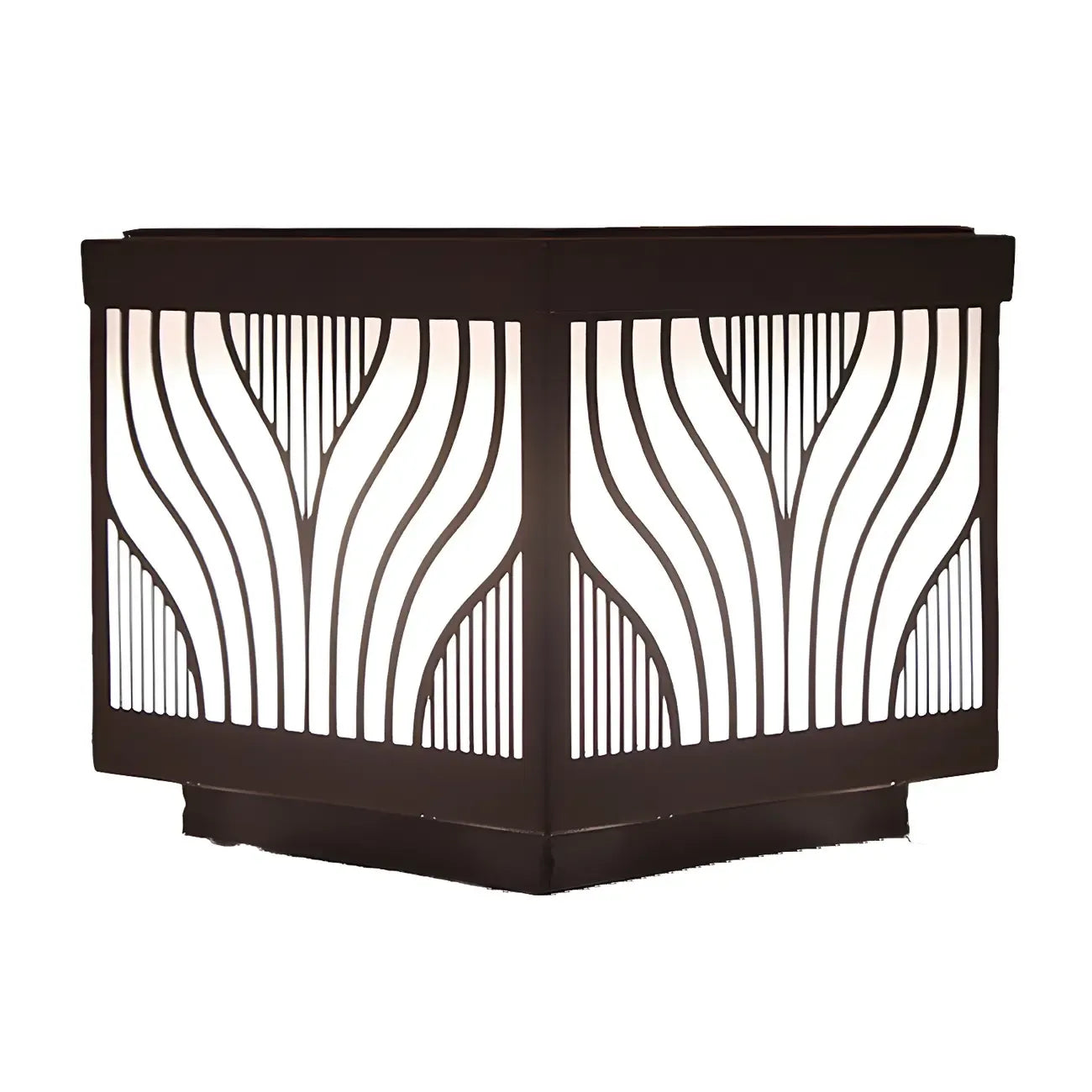 Lampes solaires d'extérieur étanches à rayures noires