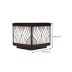 Lampes solaires d'extérieur étanches à rayures noires