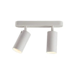 Mini projecteur sur rail cylindrique simple en métal semi-encastré