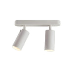 Mini projecteur sur rail cylindrique simple en métal semi-encastré