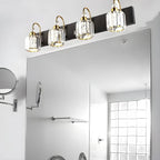 Applique murale moderne et glamour en cristal pour salle de bain