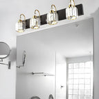 Applique murale moderne et glamour en cristal pour salle de bain