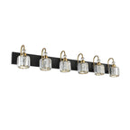 Applique murale moderne et glamour en cristal pour salle de bain