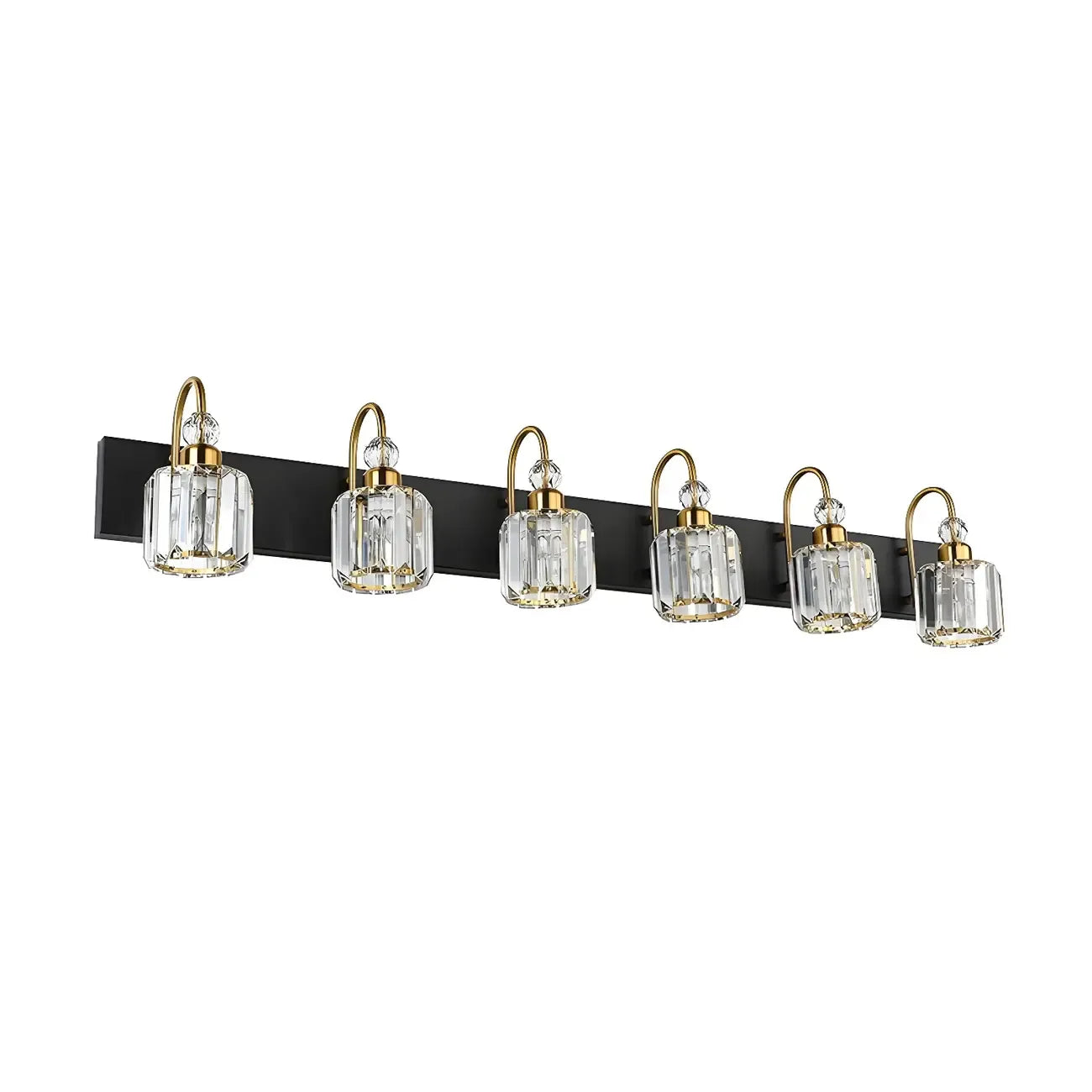 Applique murale moderne et glamour en cristal pour salle de bain