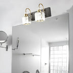 Applique murale moderne et glamour en cristal pour salle de bain