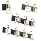 Applique murale moderne et glamour en cristal pour salle de bain
