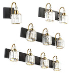 Applique murale moderne et glamour en cristal pour salle de bain