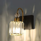 Applique murale moderne et glamour en cristal pour salle de bain