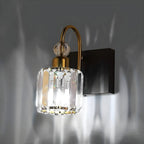 Applique murale moderne et glamour en cristal pour salle de bain