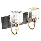 Applique murale moderne et glamour en cristal pour salle de bain