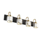 Applique murale moderne et glamour en cristal pour salle de bain