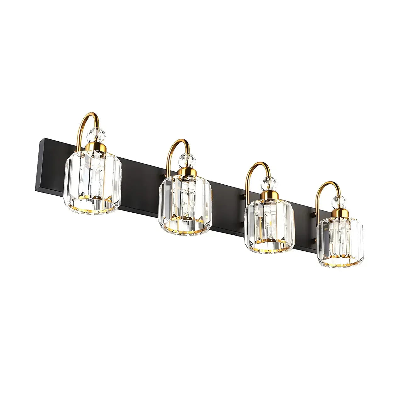 Applique murale moderne et glamour en cristal pour salle de bain