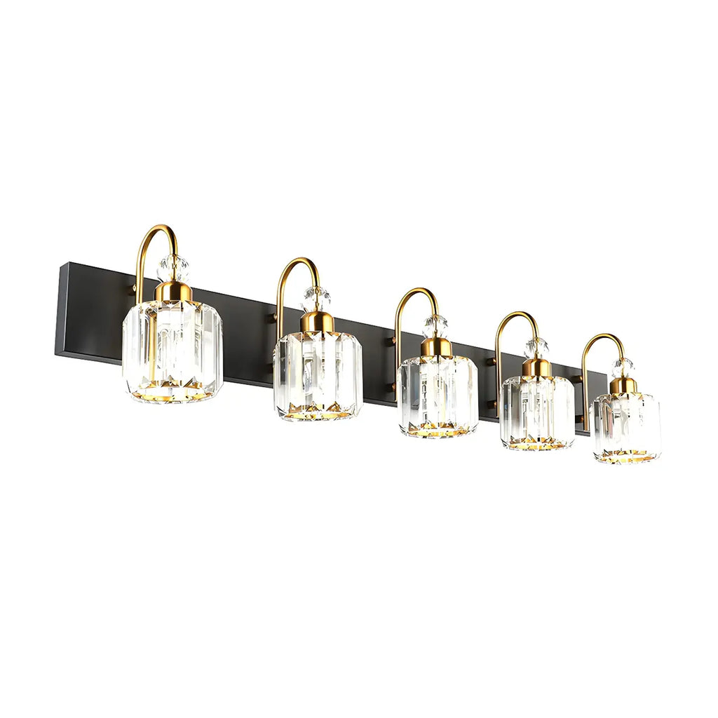 Applique murale moderne et glamour en cristal pour salle de bain