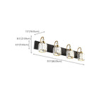 Applique murale moderne et glamour en cristal pour salle de bain