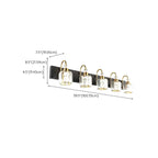 Applique murale moderne et glamour en cristal pour salle de bain