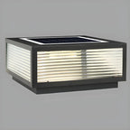 Lampes solaires d'extérieur rectangulaires noires à couleurs changeantes