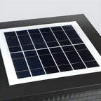 Lampes solaires d'extérieur rectangulaires noires à couleurs changeantes
