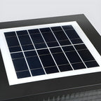 Lampes solaires d'extérieur rectangulaires noires à couleurs changeantes