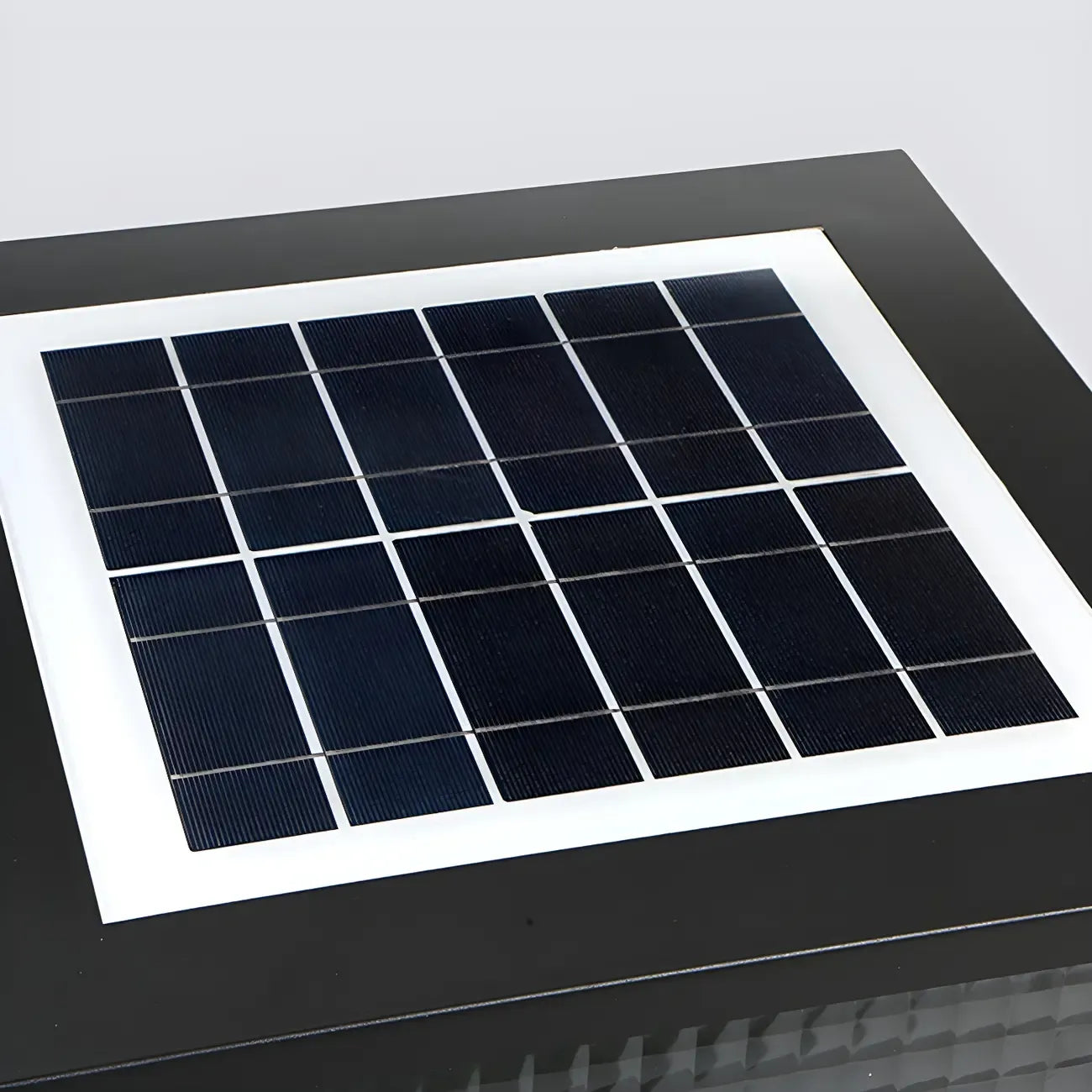 Lampes solaires d'extérieur rectangulaires noires à couleurs changeantes