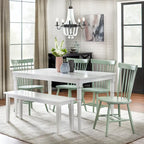 Chaises de salle à manger à barreaux en bois massif Venice Simple Living (Lot de 2)