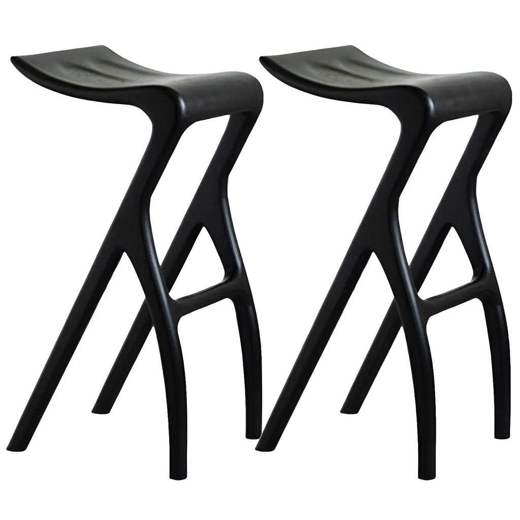 Tabourets de bar minimalistes en bois, sans dossier, hauteur comptoir