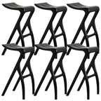 Tabourets de bar minimalistes en bois, sans dossier, hauteur comptoir
